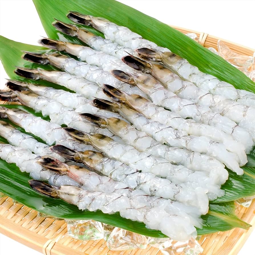 Amazon.co.jp: 築地の王様 伸ばし生海老 （26/30・20尾）丁寧な下処理